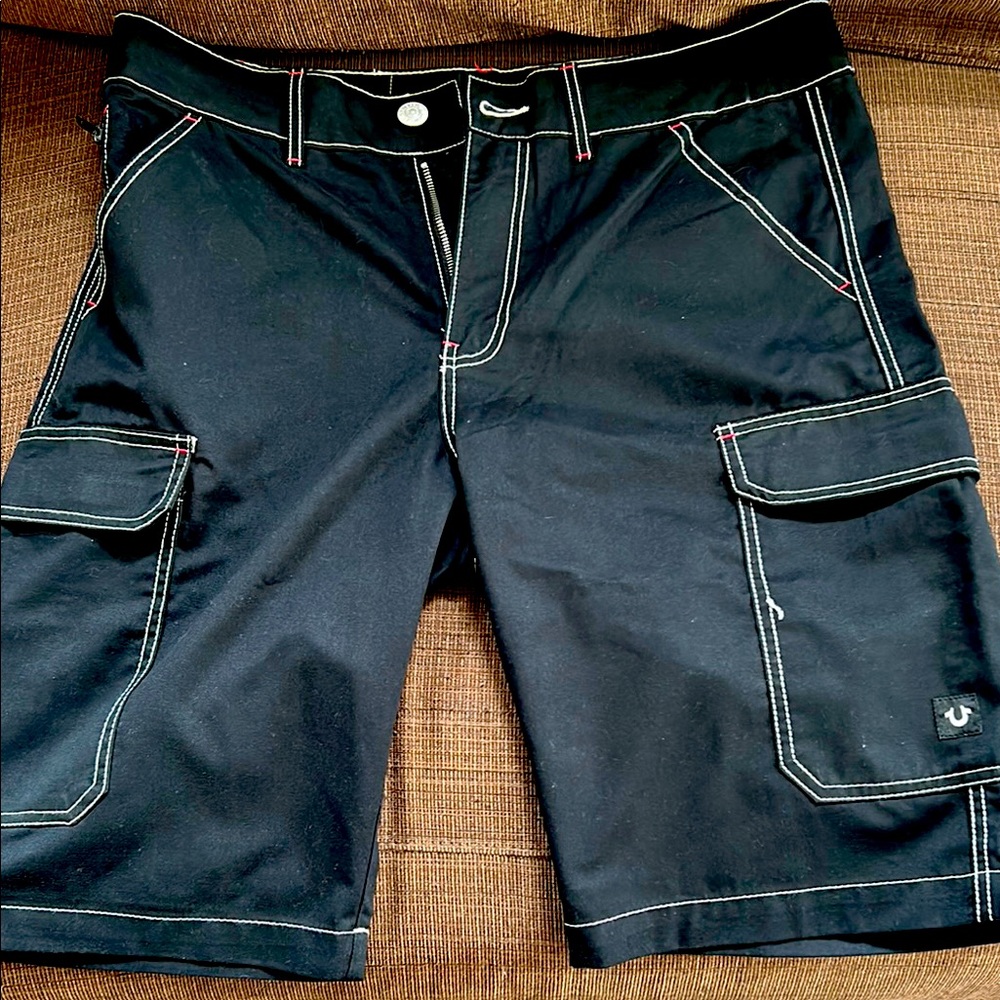 Men's Black Cargo Shorts